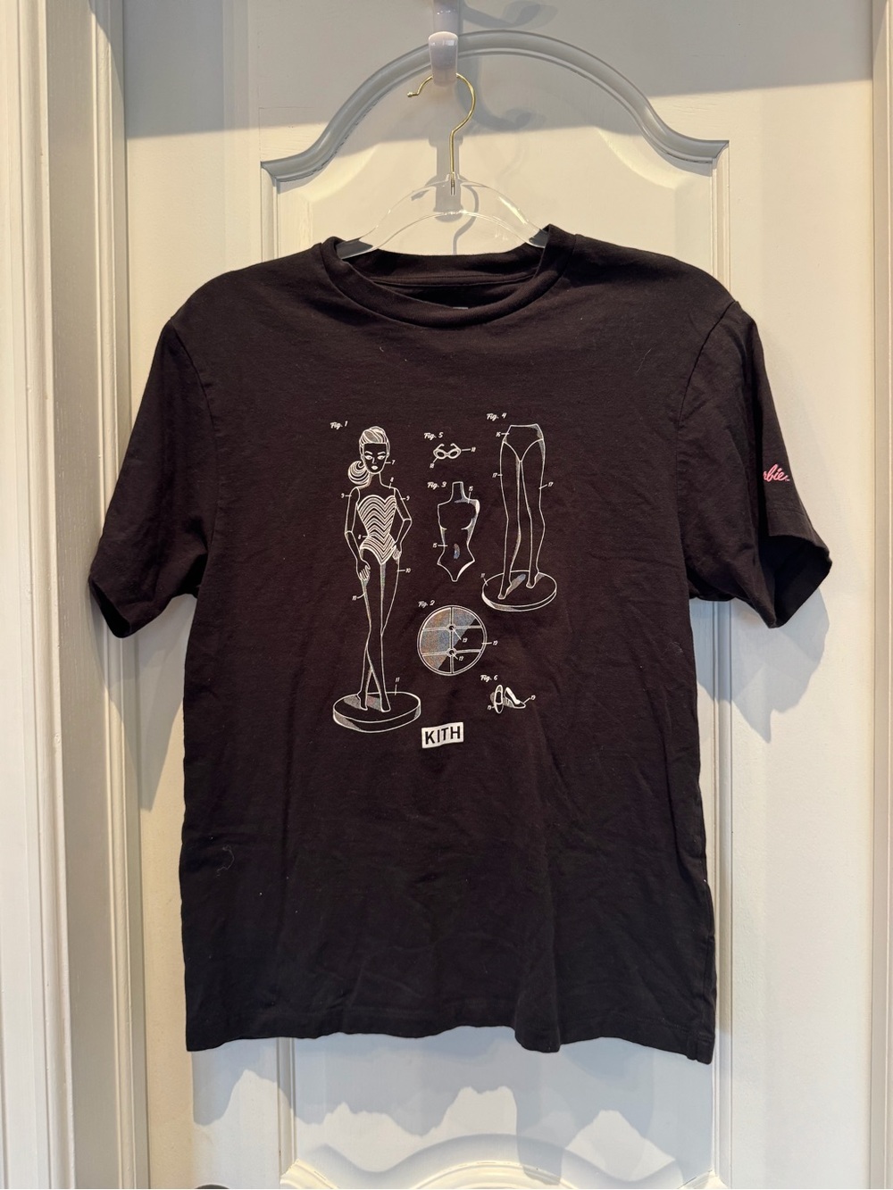 Kith Black Short-Sleeve Graphic Tee Barbie